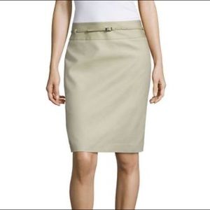 Khaki Pencil Skirt